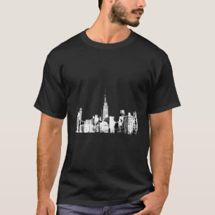 Empire State Building New York Skyline T-Shirt Lon