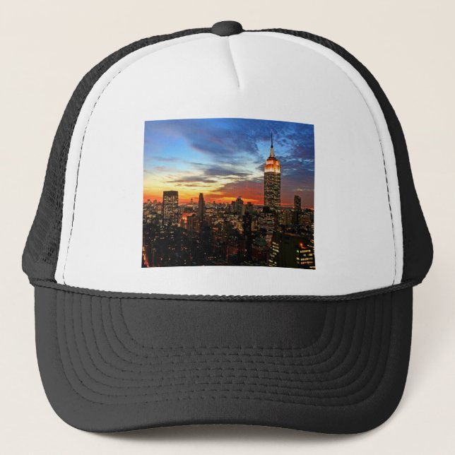 Empire State Building New York Trucker Hat (Front)