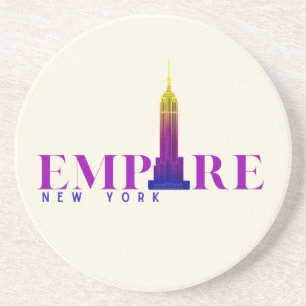 Empire State Building-New York-Vibrant Coaster