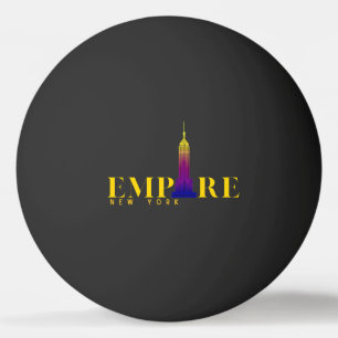 Empire State Building-New York-Vibrant gold Ping Pong Ball
