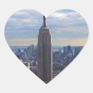 Empire State Building NYC, NY Heart Sticker