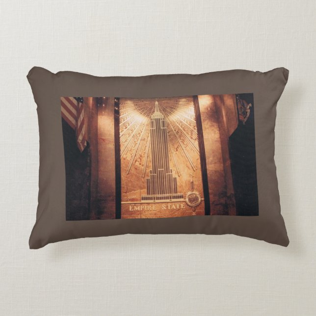 Empire State Building Pillow  (Front)
