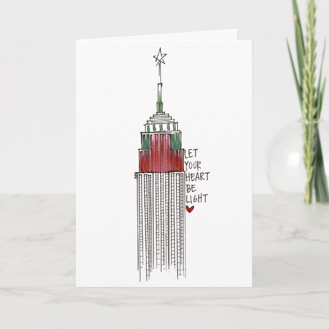 Empire State Christmas Holiday Card (Front)