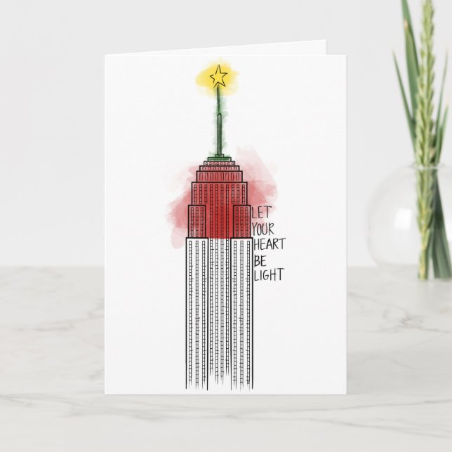 Empire State Christmas Holiday Card (Front)