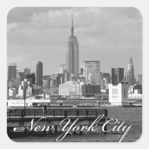 Empire State New York City Square Sticker