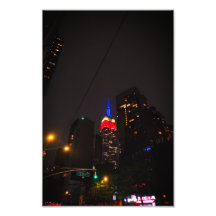 Empire State on the Fourth – Vintage Night Photo
