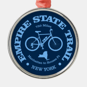 Empire State Trail (cycling) Metal Ornament