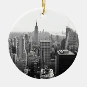 Empire States Building Manhattan Ceramic Ornament
