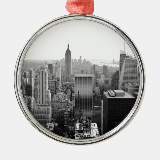 Empire States Building Manhattan Metal Tree Decoration (Front)