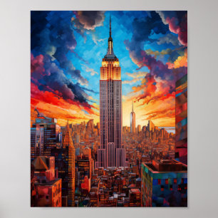 Empire States Building New York USA Poster