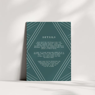 Empire Wedding Guest Details Card Jasper