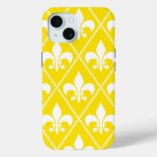 Empire Yellow Fleur de Lis iPhone 15 Case