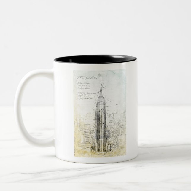 EmpireStateBuilding Two-Tone Coffee Mug (Left)