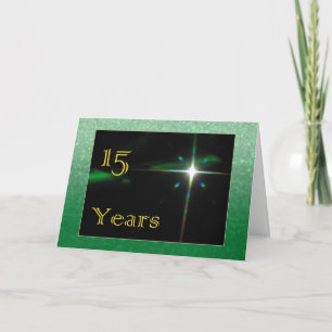 Employee 15th Anniversary Shining Star Card