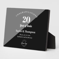 Employee 20 years of service Custom logo