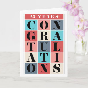 Employee 25th Anniversary Congratulations Card