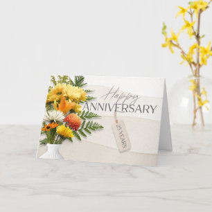 Employee 25th Anniversary Fresh Flowers Card