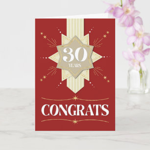 Employee 30th Anniversary Stars Card