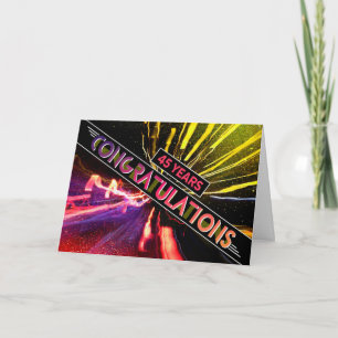 Employee 45th Anniversary Fun Congratulations Card