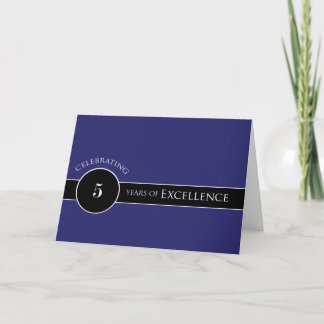 Employee 5th Anniversary Circle of Excellence Card