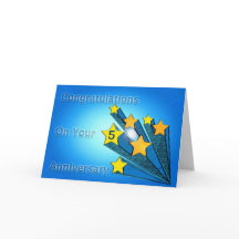 Employee Anniversary Customisable Shooting Stars