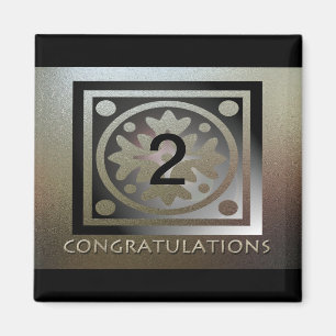 Employee Anniversary Gifts Customisable Red Magnet