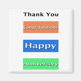 Employee Anniversary Gifts Simple and Elegant Magnet