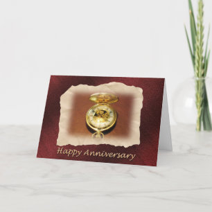 Employee Anniversary Gold Watch Card