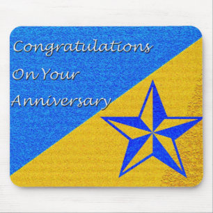 Employee Anniversary Star Mouse Pad