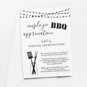 Employee Appreciation Business BBQ Party Invitation