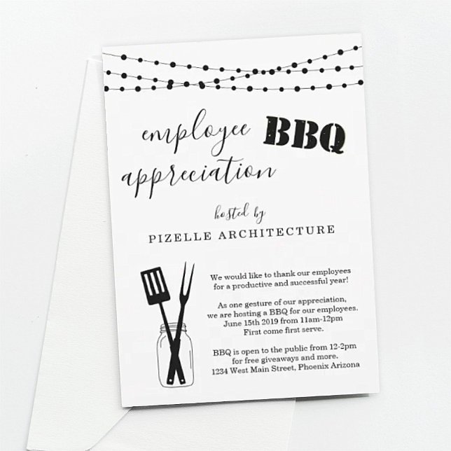 Employee Appreciation Business BBQ Party Invitation (Creator Uploaded)