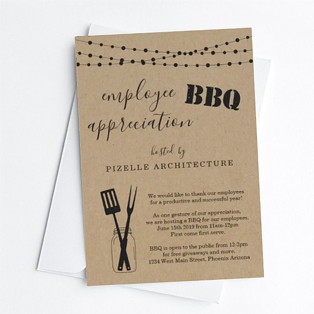 Employee Appreciation Business BBQ Party Invitation (Creator Uploaded)