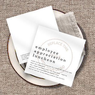 Employee Appreciation Day Business Logo Invitation