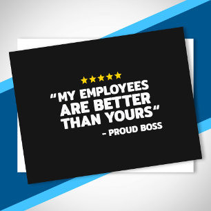 Employee Appreciation Day - Funny Boss's Day Gift Postcard