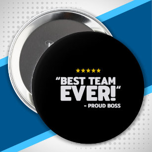 Employee Appreciation Gift - Proud Boss Best Team 10 Cm Round Badge