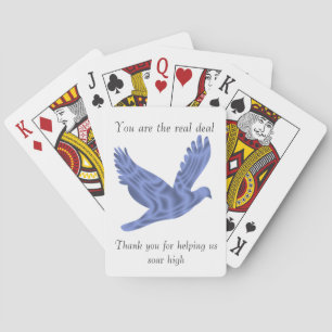 Employee Appreciation Recognition Thank You Bird Playing Cards