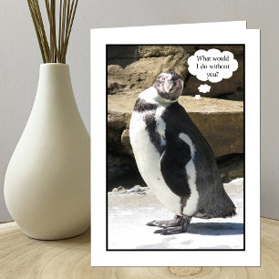 Employee Appreciation Thank You Card - Penguin