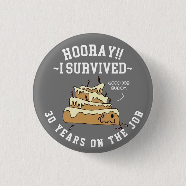 Employee Appreciation Work Anniversary Custom 3 Cm Round Badge (Front)