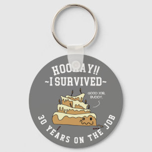 Employee Appreciation Work Anniversary Custom Key Ring