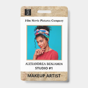  Employee Artist Photo Id Card Logo Custom Badge