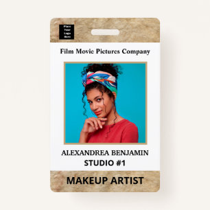 Employee Artist Photo Id Card Logo Custom Badge ID Badge