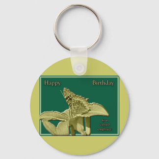 Employee Birthday Butterfly Keychain