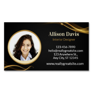 Employee Business Photo Magnetic Business Card