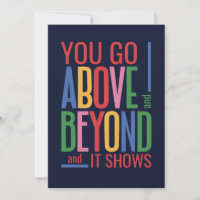 Employee/Colleague/Work Friend Appreciation Card