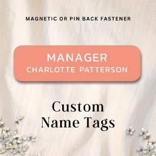 Employee Corporate Business Professional Company Name Tag