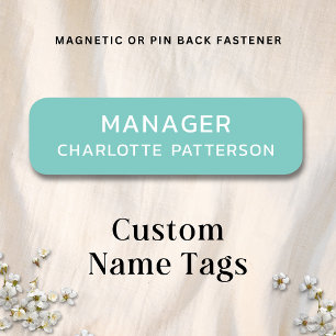 Employee Corporate Business Professional Company Name Tag