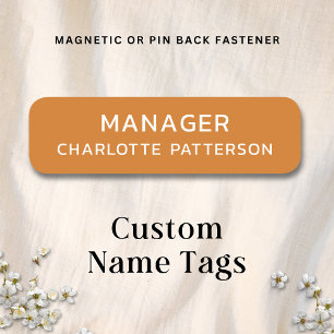 Employee Corporate Business Professional Company Name Tag