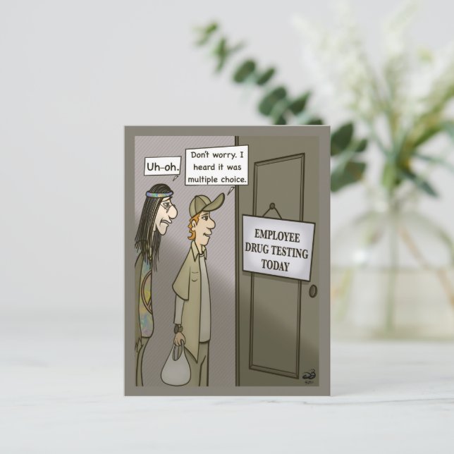 Employee Drug Testing Post Card (Standing Front)