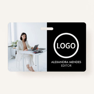 Employee ID Card Modern Minimalist Company ID Badge