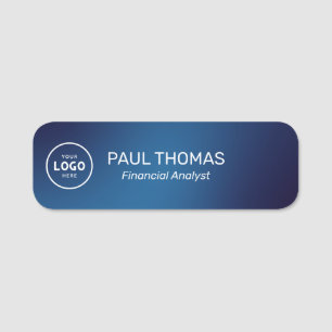 Employee Job Title Modern Professional Magnetic Name Tag